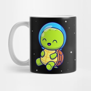 Cute Turtle Astronaut Cartoon Mug